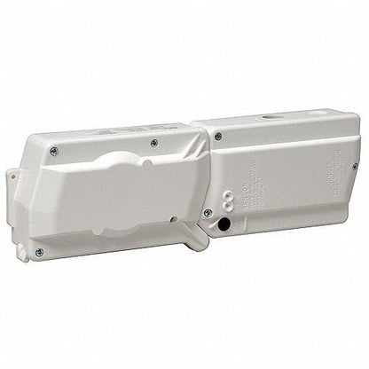 System Sensor D4120W 4-wire duct smoke detector mounted in HVAC duct for fire detection and air quality monitoring.