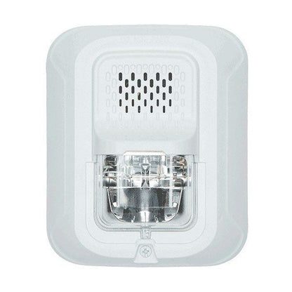 System Sensor CHSWL wall chime and strobe in white, audible alert device with visual strobe for fire safety and signaling.