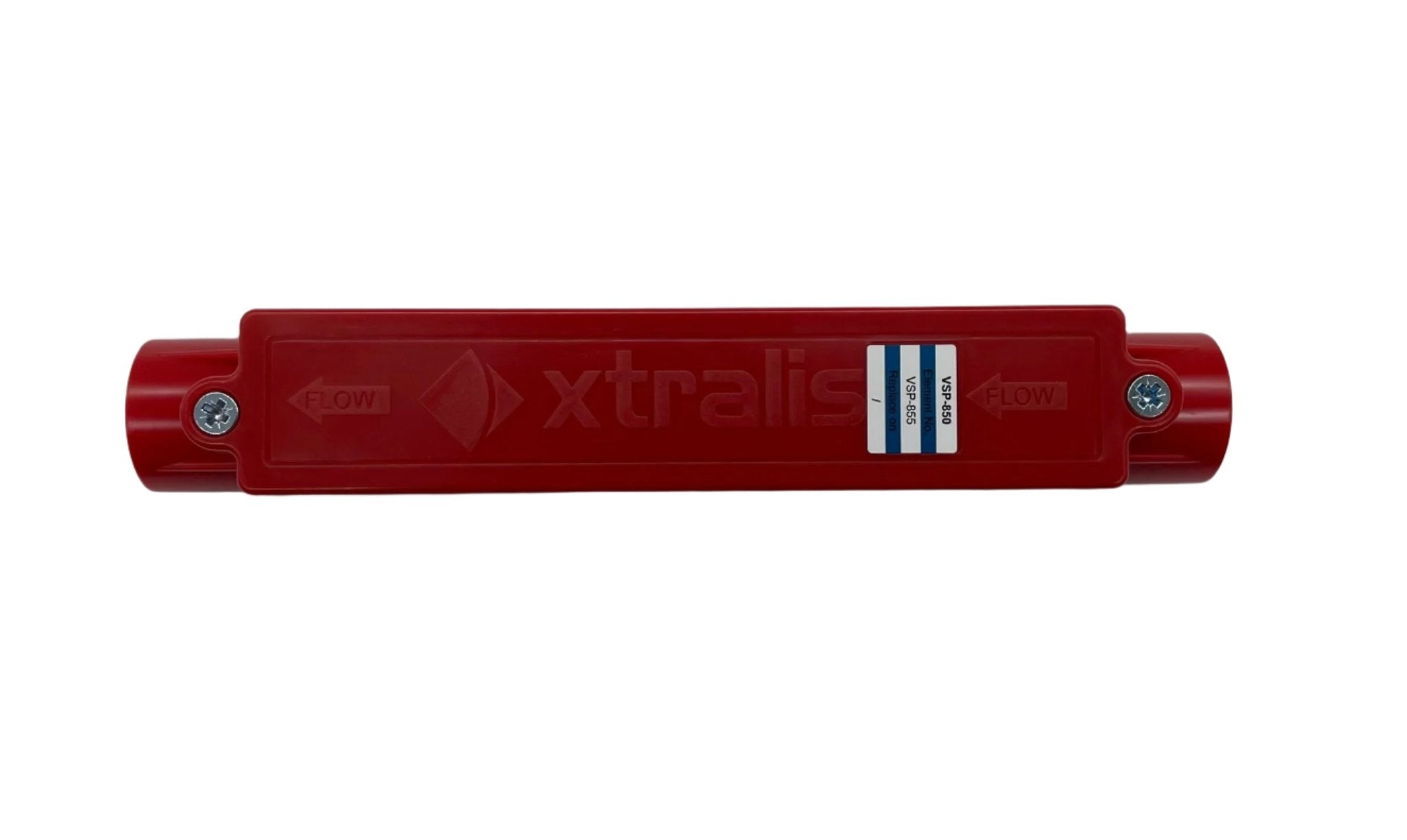 Vesda VSP-850-R pipe sampling accessory with red external inline filter for air sampling system.